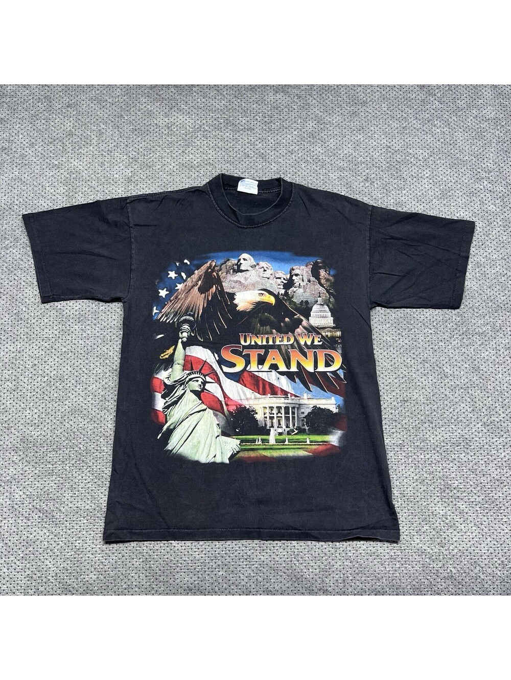 Vintage 90’s United We Stand USA Shirt Mens Medium Single Stitch Patriotic Rare